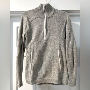 Lululemon Gray Quarter Zip Sweater